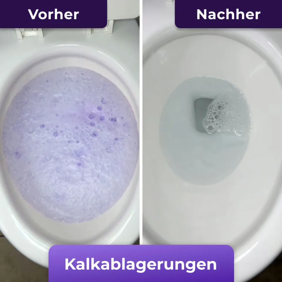 Vorher und Nachher: Kalkablagerungen